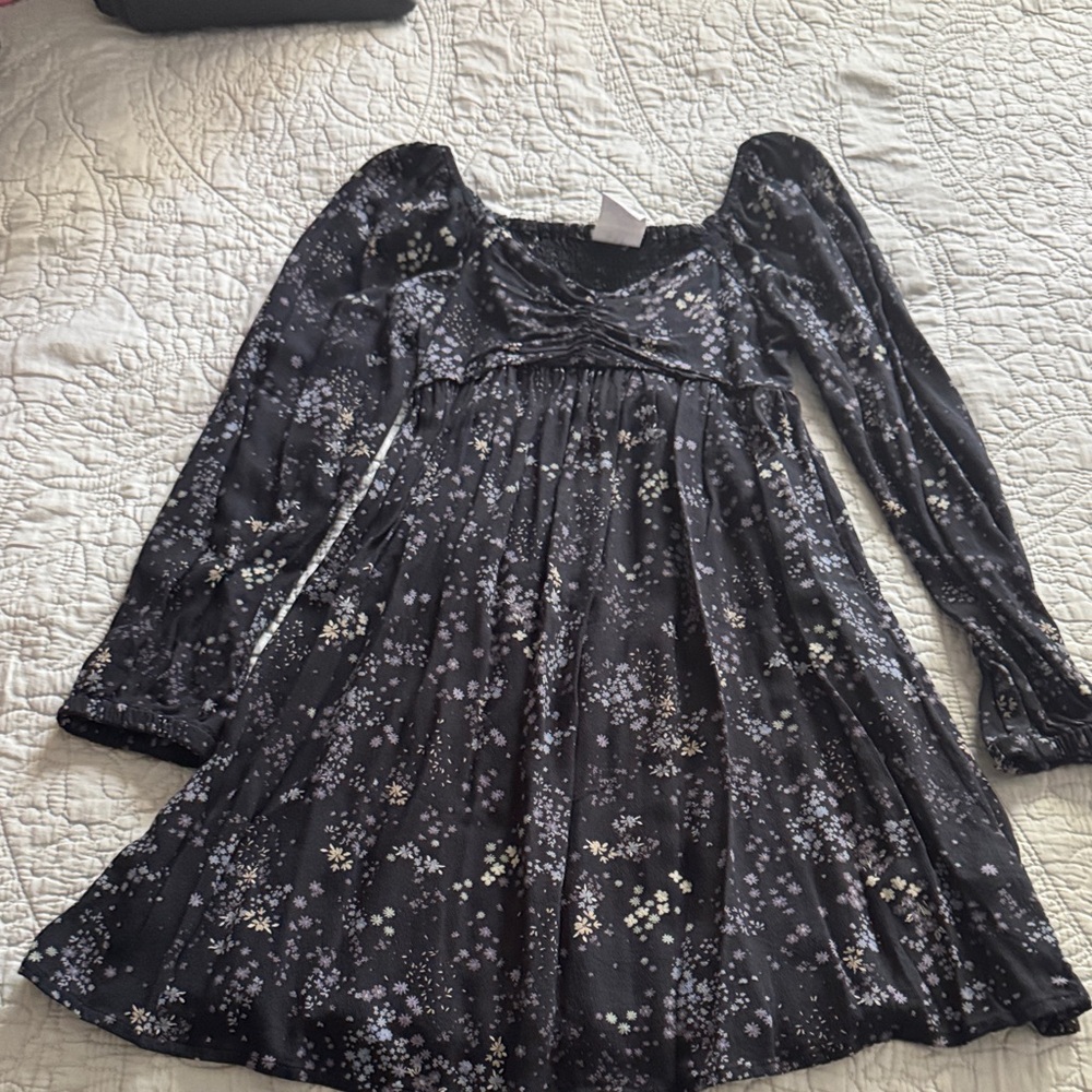GAP Black Floral Kids Dress